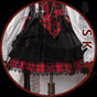 S / Red and Black Plaid Skirt Only