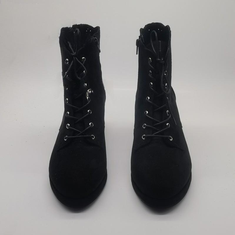 Antaina - Retro Lolita Shoes High Heel Suede - Shoes Petal Shaped Topline Customized Shoes