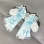 Gem-Accent Bow Brooch (Blue)