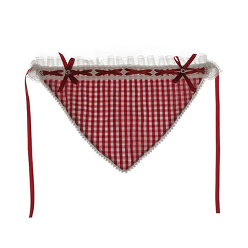 Cute Anime Lace Trim Triangle Scarf Sweet Girl Hair Scarf Vacation Photo Hairband Hair Accessories Headscarf