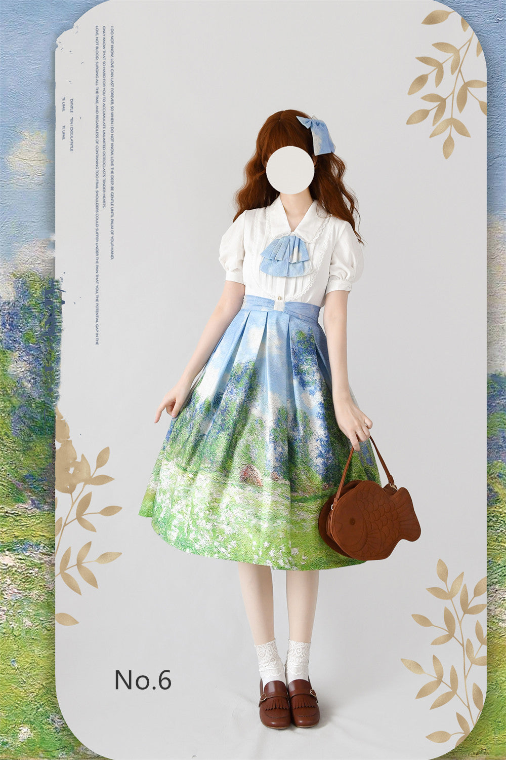 Daily Lolita SK, Retro Classic Monet Oil Painting S No.6
