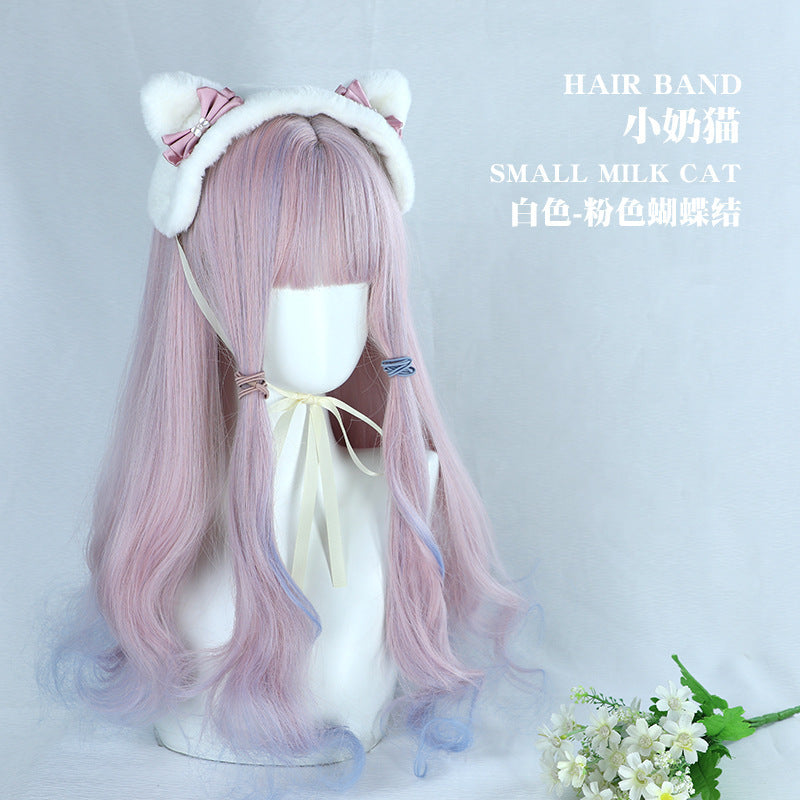 Cute Bear Ear Lolita Hairband:  Handmade Bow Accessory
