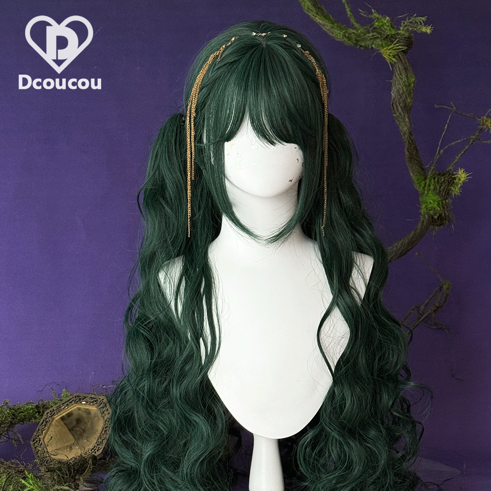 Dcoucou - Herbalist Girl - 70cm Vintage Hime-style Lolita Double Ponyt