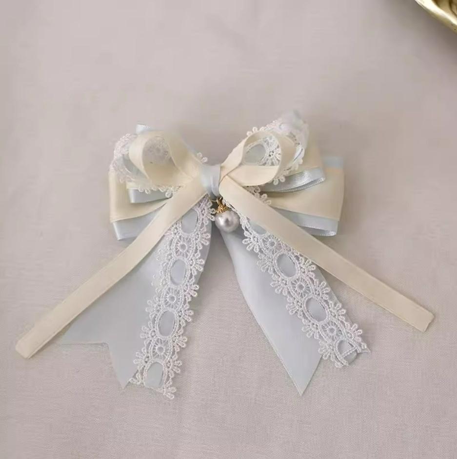 Xiaogui - Four Seasons Floral - Sweet Lolita Headdress Bow KC Lace Cuffs