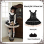 Schwarzes JSK + Stirnband / S