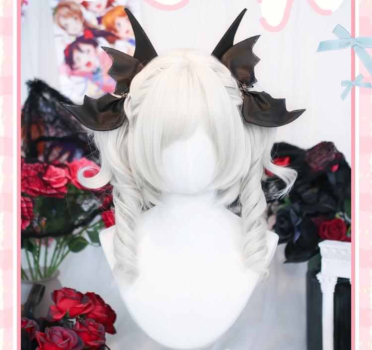 Dalao Home - Daily Lolita Curly Wig - Detachable Double Ponytail Wig