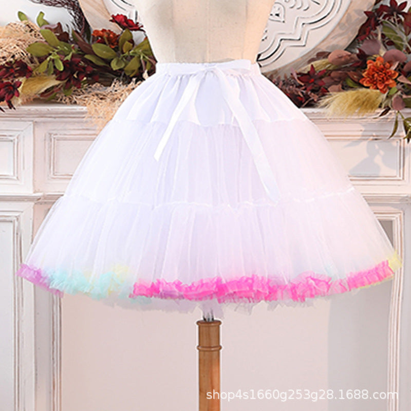 Cotton Cloud Mesh Petticoat – Multi-Color