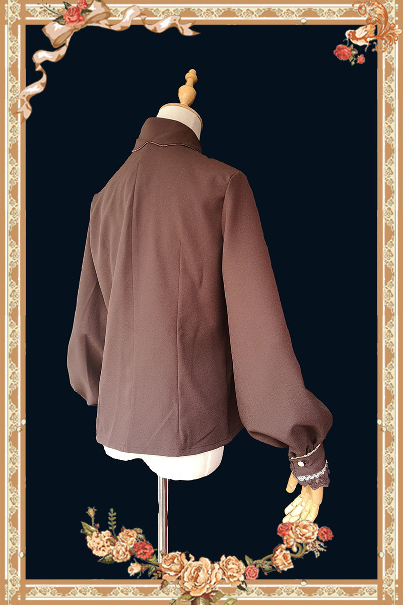 Infanta - Elegant Lolita Embroidery Lapel - Blouse JSK Dress