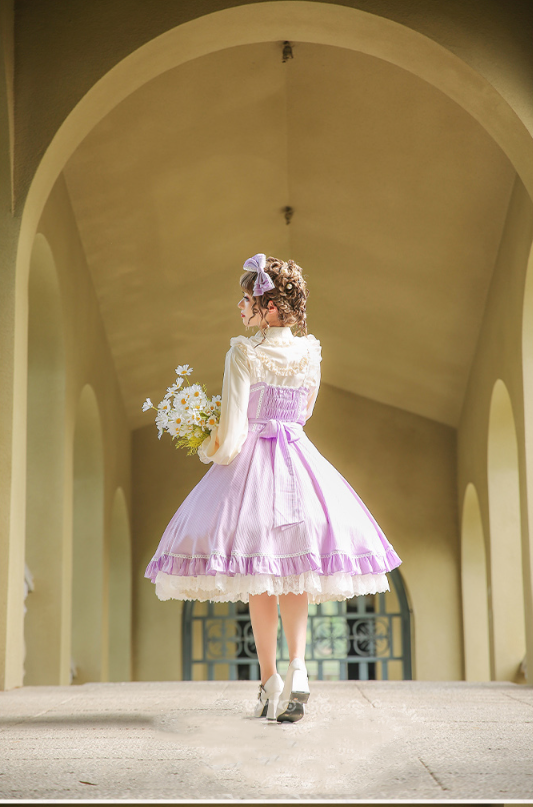 Strawberry Witch - Midsummer Star - Foil Printing Lolita JSK Dress Solid Color