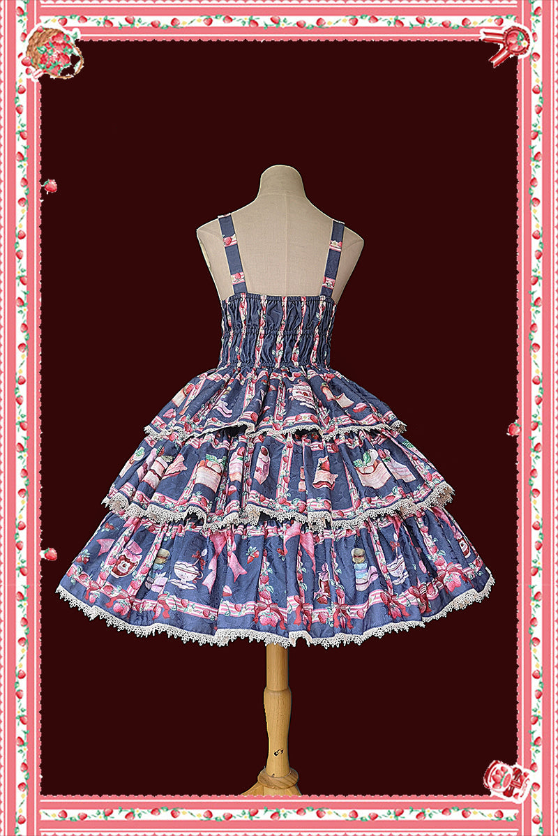Infanta - Strawberry Tea - Tiered Ruffles Lolita JSK