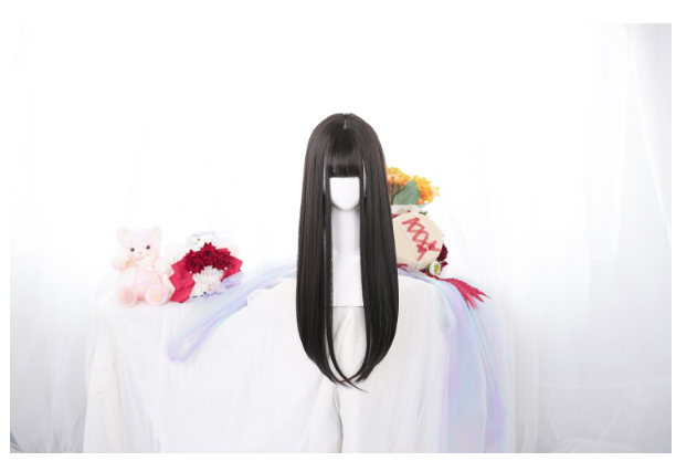 Dalao Home - Lolita JaneNye 65cm Straight Wig - Black Wig