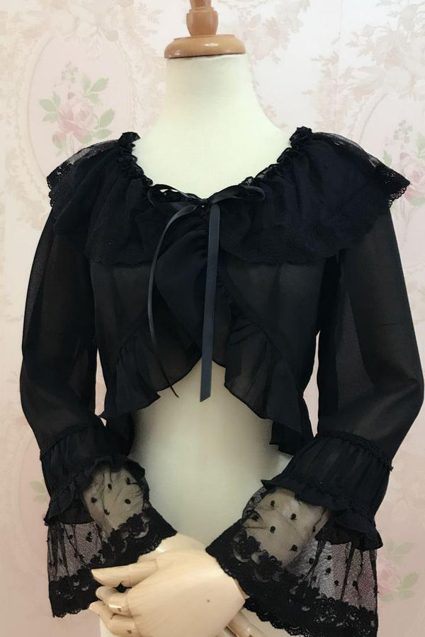 Yilia - Sweet Shell Lolita Chiffon Blouse - Innerwear