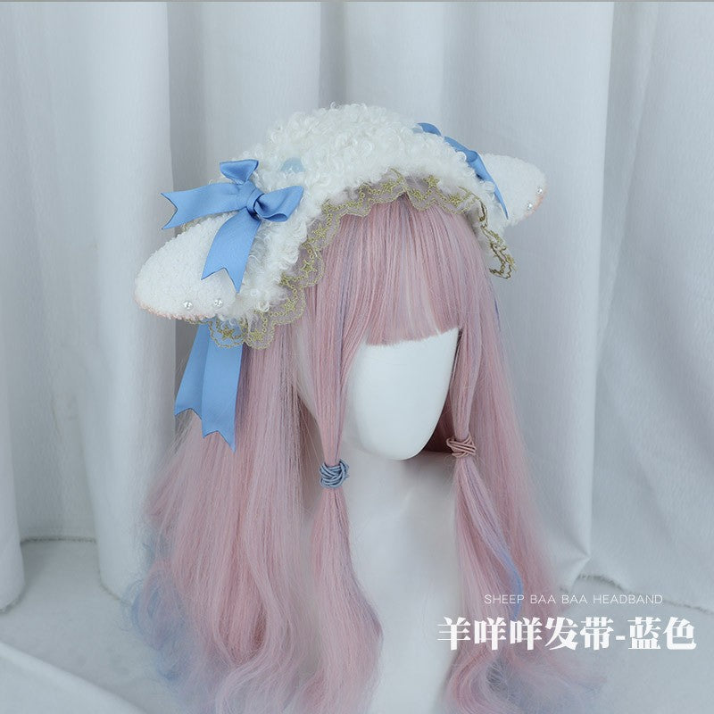 Lolita Sheep Meow Plush Ear Hairband - Party Comic Exhibition - Lolita Fetch