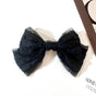 (Brooch) Black Layered Cake Bow
