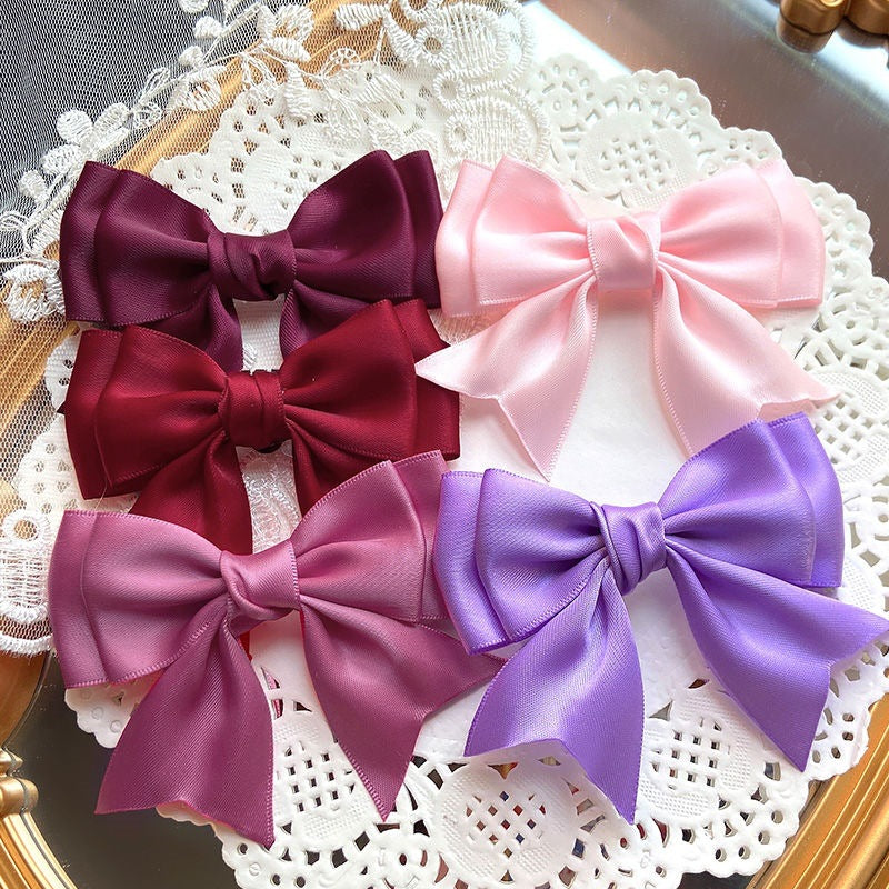 Sweet and Cute Girl Multi-color Lolita Shoe Clips Versatile Bow Shoe Buckles JK Basic Shoe Flowers