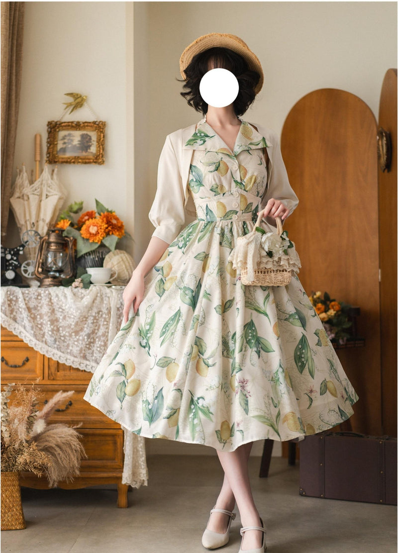 Forest Wardrobe - Afternoon Forest - Vintage Lolita Bolero for Summer Days