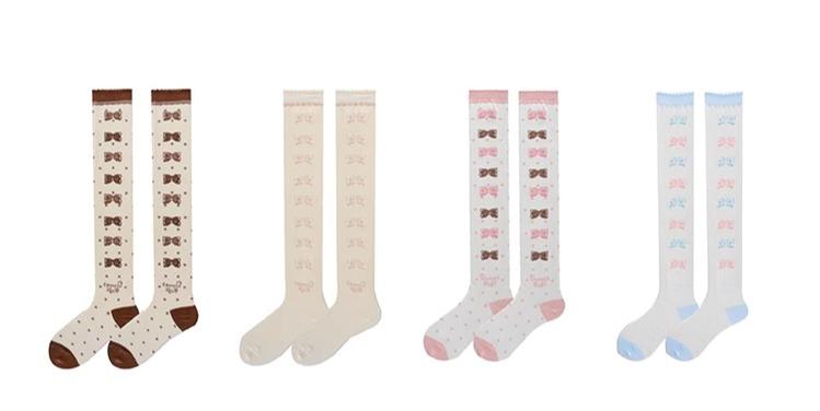 Roji Roji - Winter Lolita Thigh High Socks Slim - Leg Socks Socks