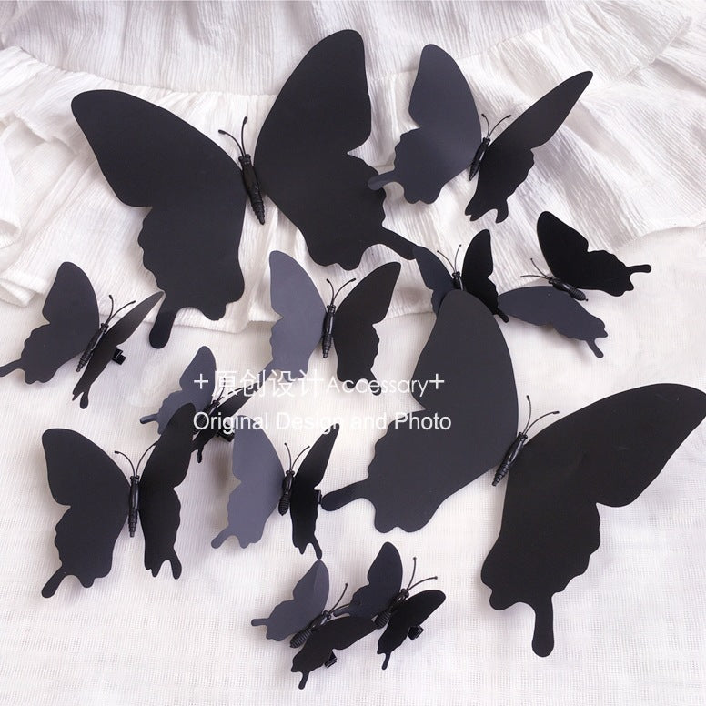 Lolita Hair Accessories 12 Realistic Butterfly Hair Clips Xiaohongshu Hanfu Accessories Fairy Set