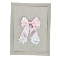 Handmade - Sweetheart Polka Dot - Crystal Lace Bow Brooch - Sweetheart Polka-Dot Bow Brooch (C Style Pink)
