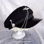Black hat + wings / Free size