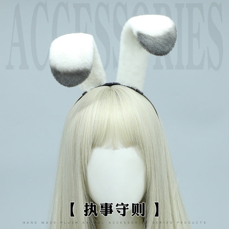 Simulated Plush Animal Ears Star Arctic Rabbit Ear Hair Accessories Comic Con Cosplay Headband Rabbit Police Officer Headwear - Lolita Fetch