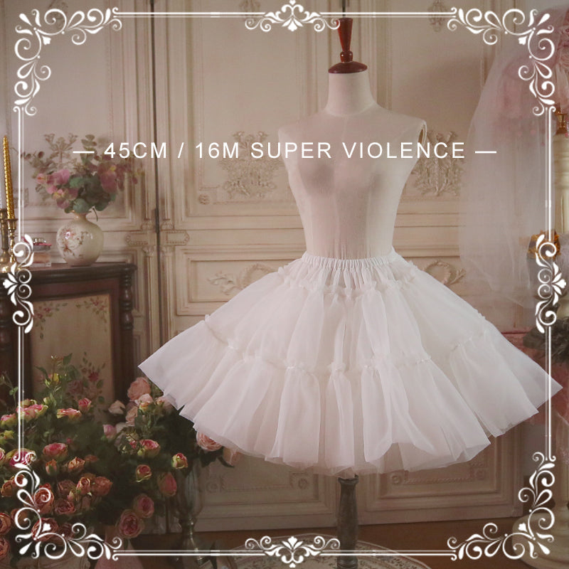 Aurora&Ariel 45cm organza Lolita petticoat