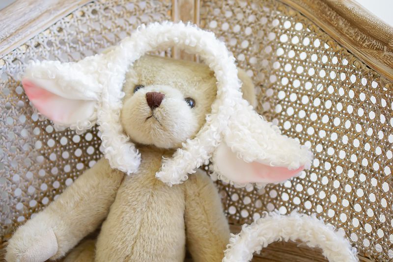 Handmade Lolita Sheep Ear Headband with soft animal hair, perfect as a unique animal-themed hair accessory by LolitaFetch.