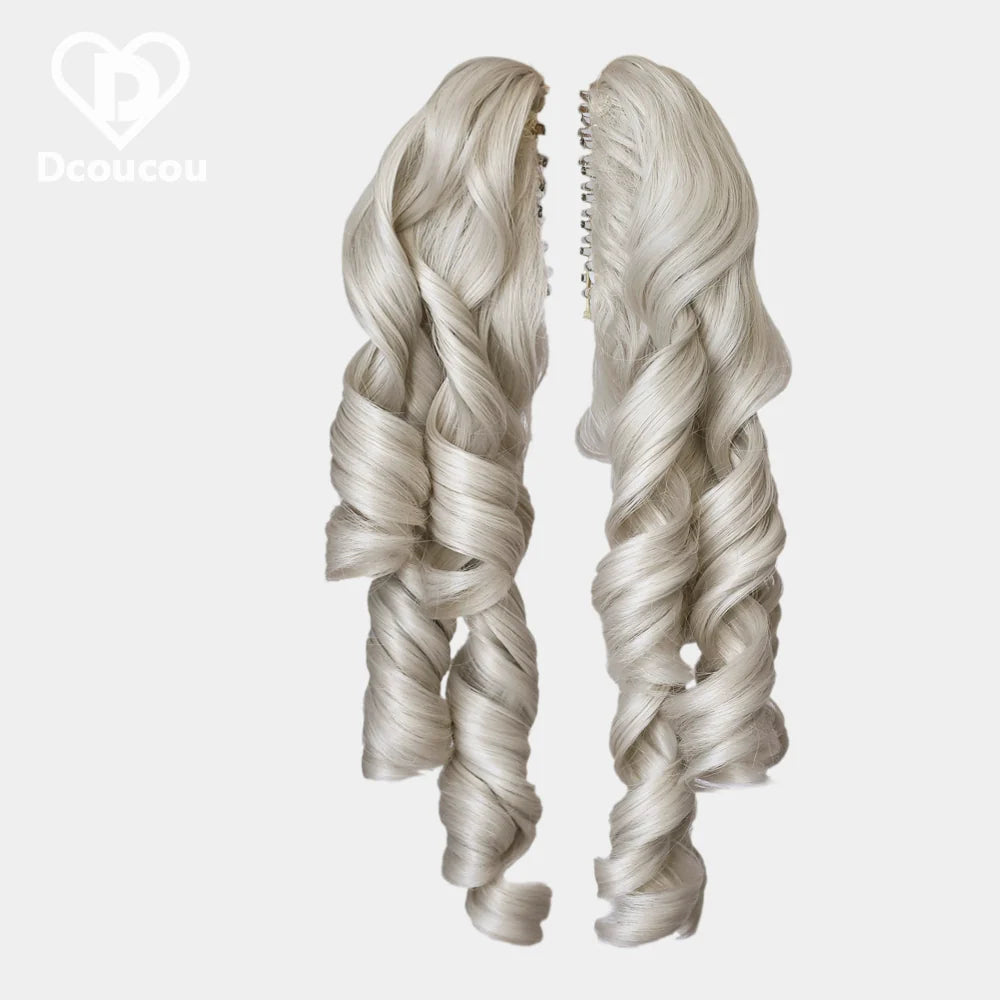 Dcoucou - Style 2 Mix & Match - 42cm Roman Curls with Tiger Clip Accessories Wig