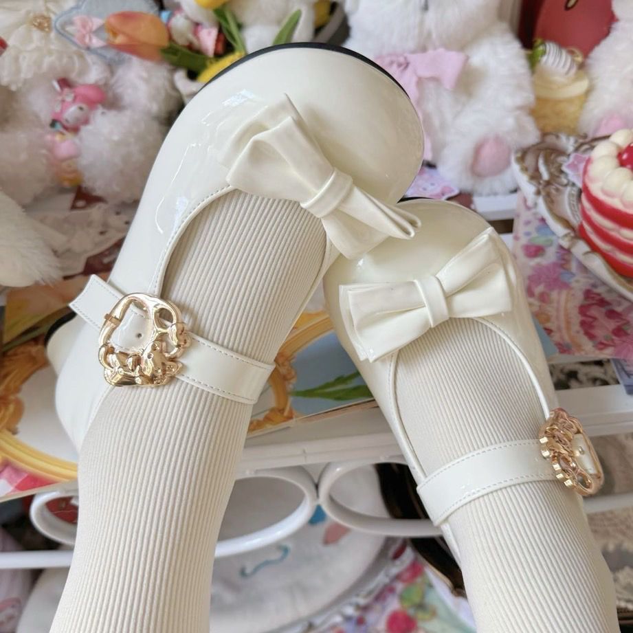 Hugging Cat | Kitty Toast Original Versatile Cute Low-Heel Lolita Shoes