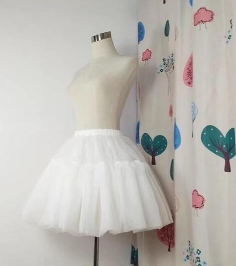 Krncrlo - Adjustable Lolita Hoop Puffy - Petticoat, 17.7" (45 cm) Petticoat