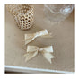 Glossy Swallowtail Bow (Ivory Pair) / Hair Tie