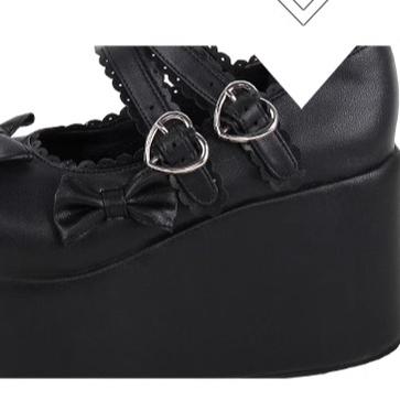 Angelic imprint - Angelic Imprint - Punk Lolita Shoes High Platform Shoes with Bow