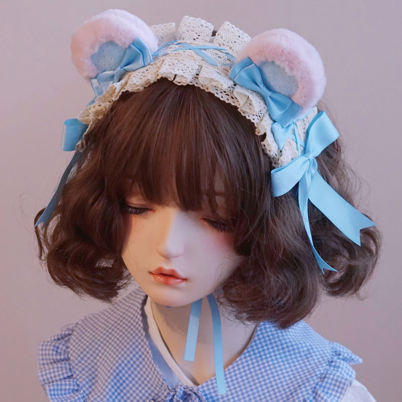 Original Handmade Bear Headband Lolita KC BNT Animal Ear Coffee