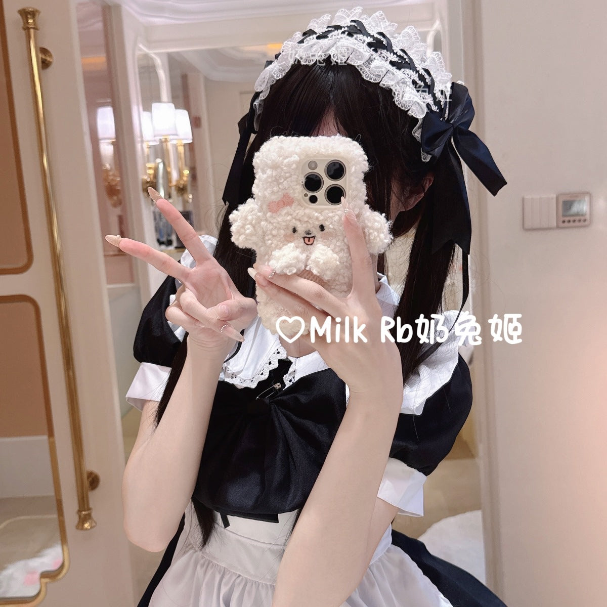 Japanese Subculture Sweet Handmade Cat Ear Hair Clip Cosplay Comic Exhibition Lolita Headband Maid Headband