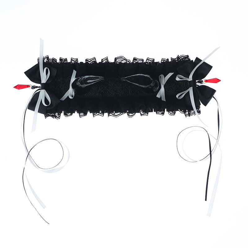 Halloween Lolita Gothic Luxurious Hairband Versatile Cosplay Headwear Japanese Style Girl Hair Accessories Dark Hair Clip - Lolita Fetch