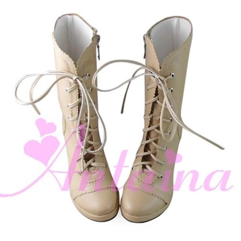 Antaina - Elegant Lolita Heel Boots Heel - Shoes Multicolor Shoes