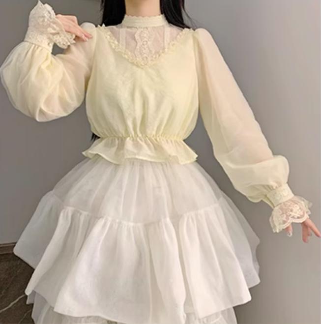 With PUJI - Love Poem - Classic Lolita Shawl 3-Color Versatile Spring Innerwear