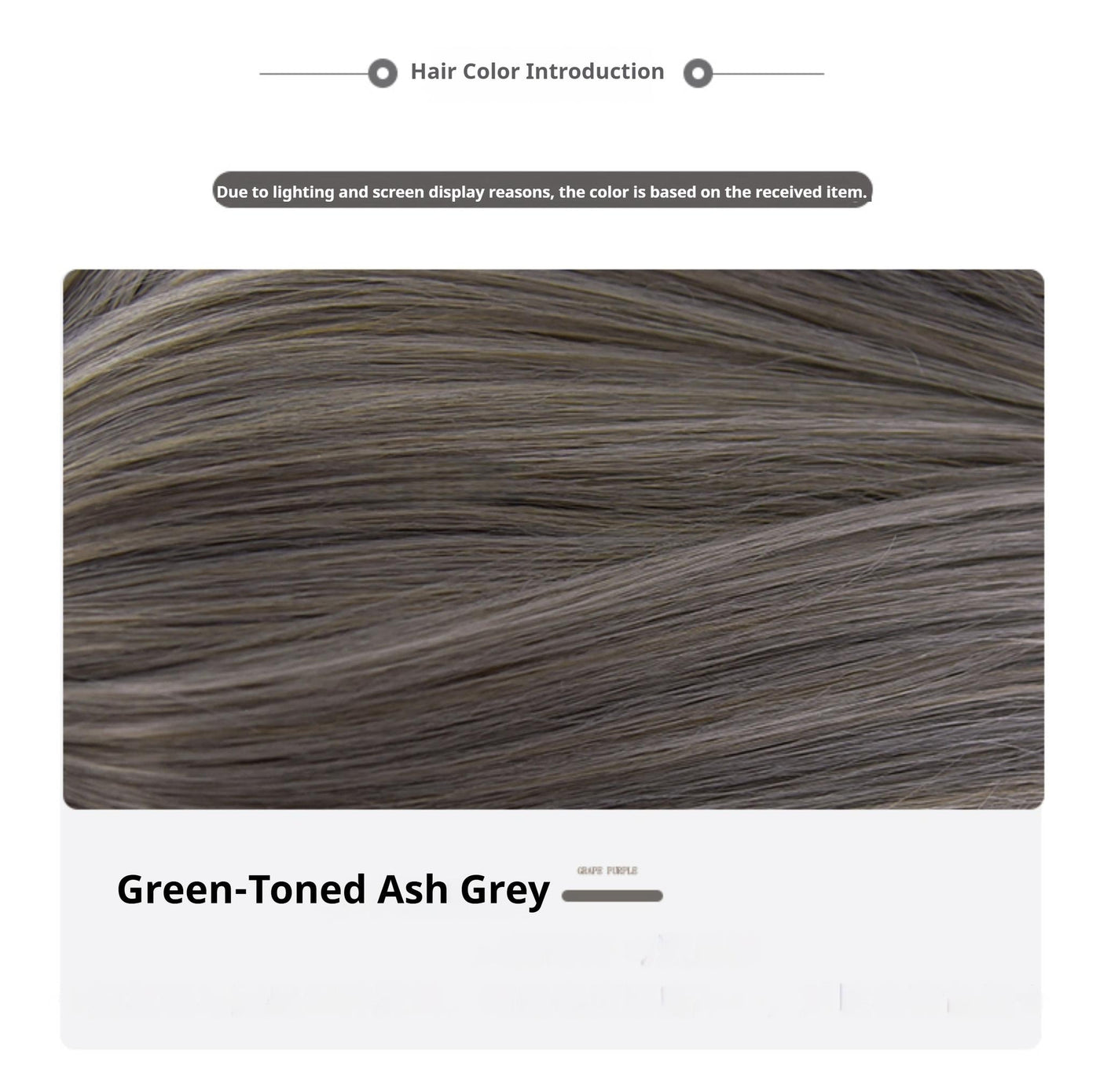 Sinwavy - Light Gothic Lolita Wig - Green-Toned Ash Grey Wig
