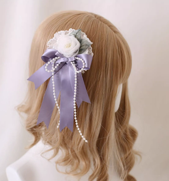 Xiaogui - Elegant Lolita Headdress Bow KC - Cuffs Hairpins Headwear