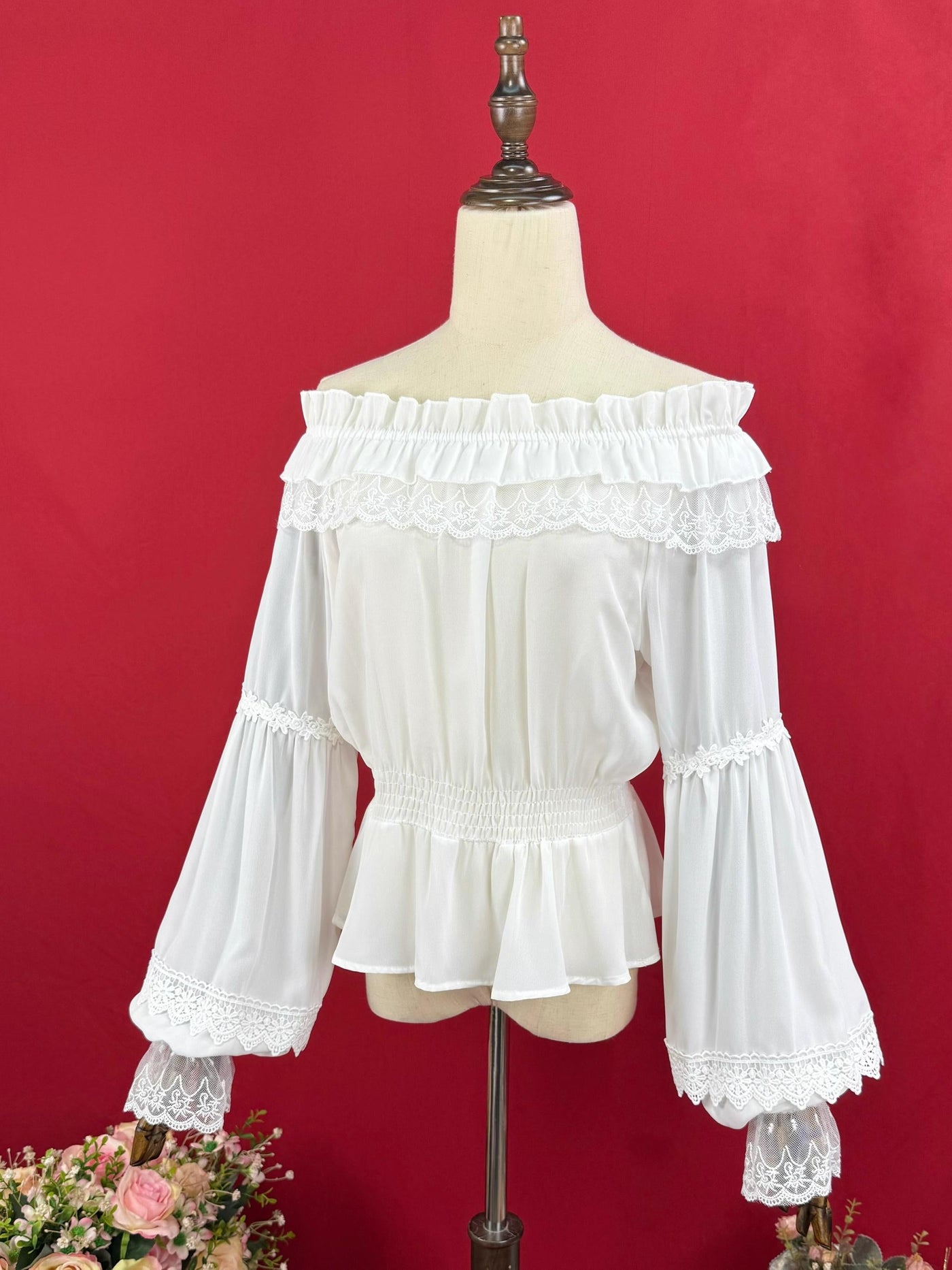 DMFS Lolita - Chiffon Off-Shoulder Classic Lolita - Blouse Innerwear