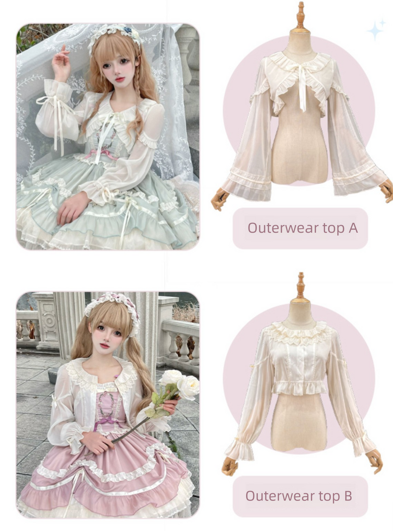ZhiJinYuan White Lace-Collar Blouse