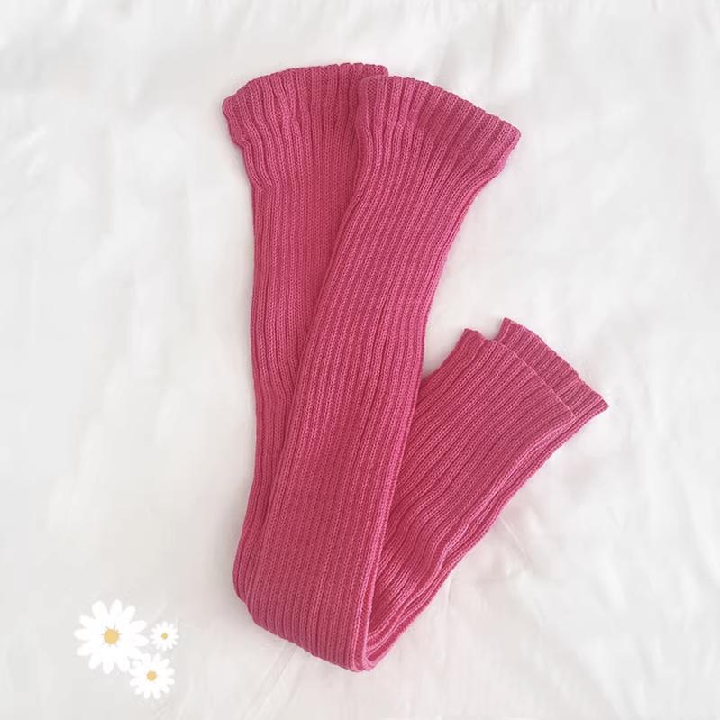 Floral Milk Cat - Star Patch - Leg Warmers with Sequin Star Details - option image