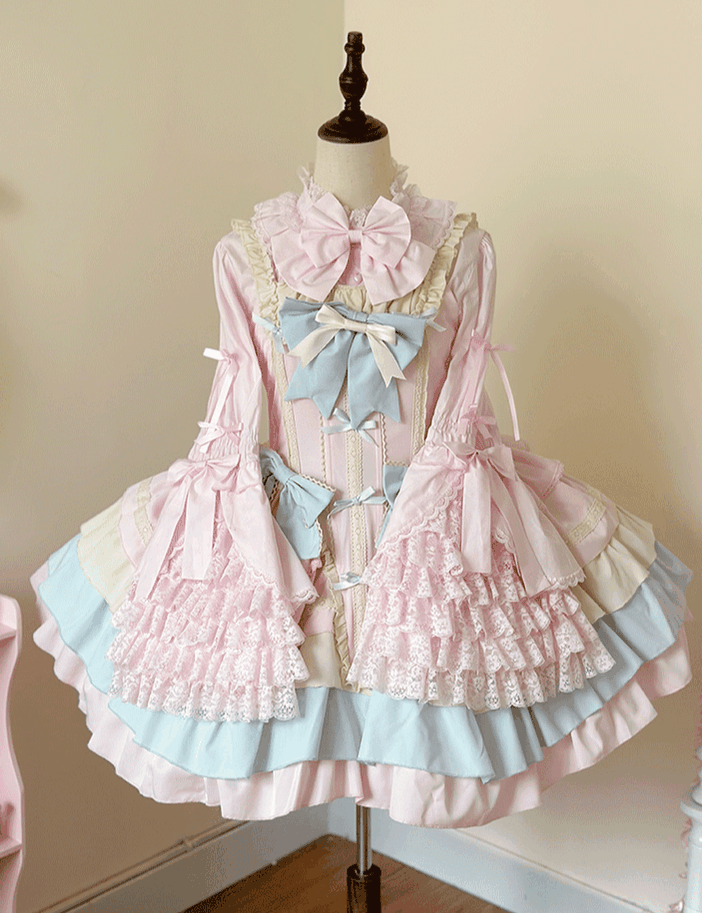 Niu Niu - Plus Size Sweet Lolita Blouse with - Hime Sleeves Innerwear