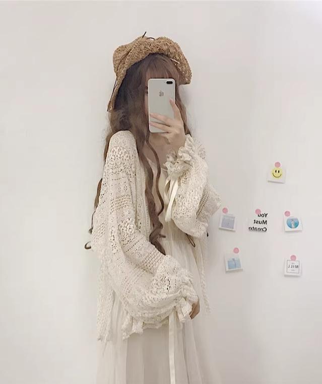 Sugar Girl - Daily Lolita Light Cardigan - Oversized Outwear Innerwear