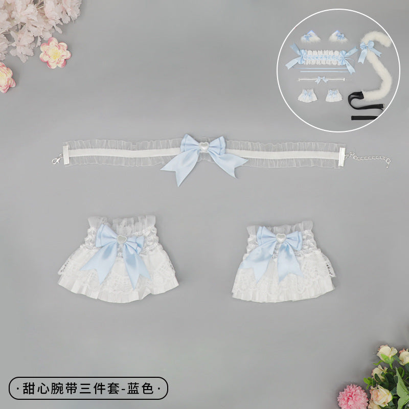 Cute Girl Hair Accessories Lolita Comic Exhibition Multi-use Clip Bow Hair Ornament Cat Ear Hair Clip Cat Ear Headband - Lolita Fetch