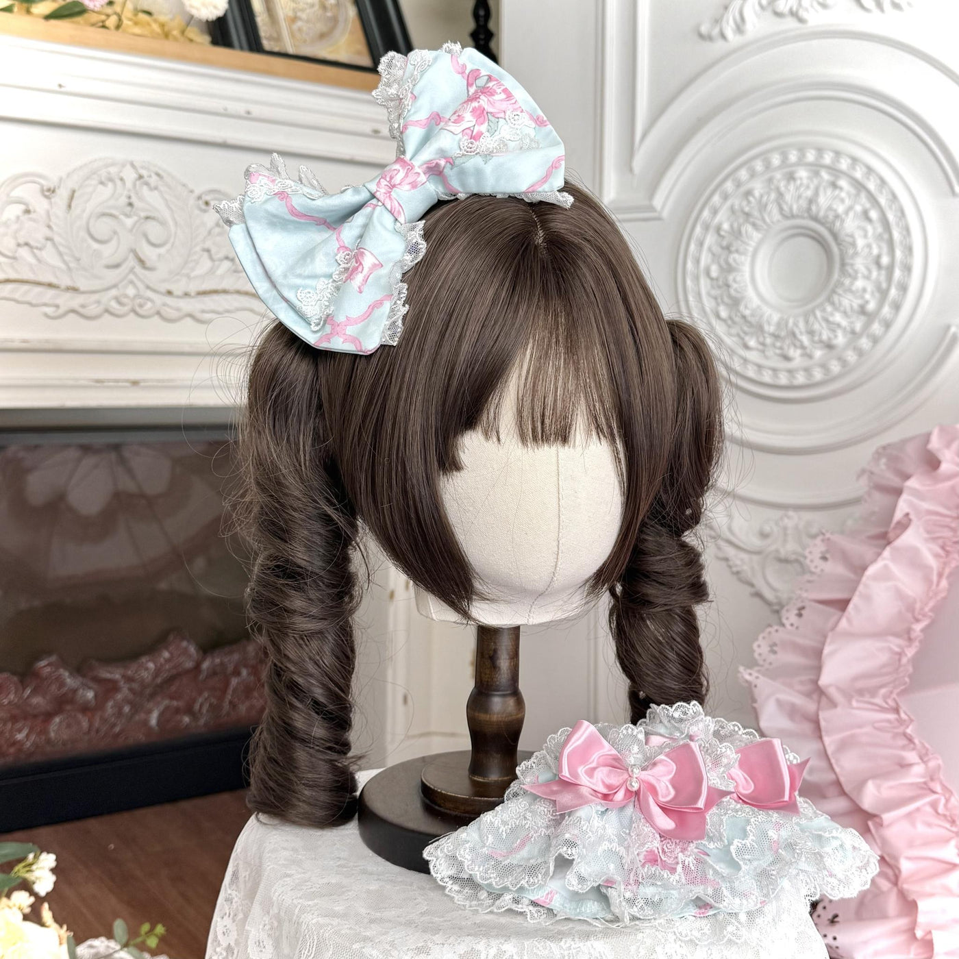 Summer 2026 - Old School Lolita Floral Printed JSK Dress with Ribbon Bows 45521:851935