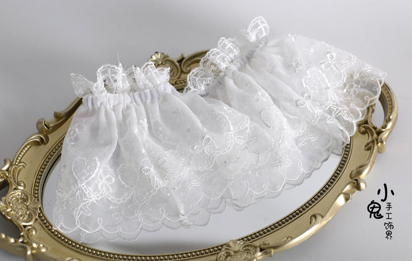 Xiaogui - Lolita Headdress - Bunny Ear KC, Embroidered Lace Headwear