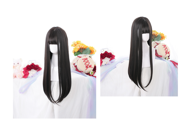 Dalao Home - Lolita JaneNye 65cm Straight Wig - Black Wig
