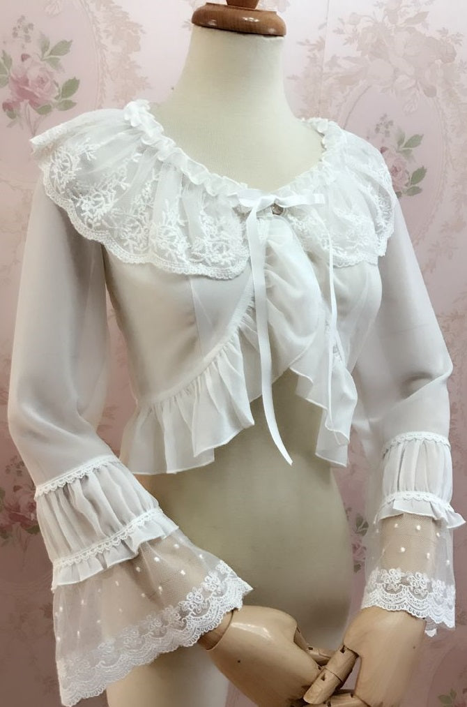 Yilia - Sweet Shell Lolita Chiffon Blouse - Innerwear
