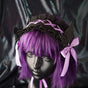Black With Purple Hairband